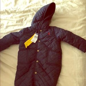 Ralph Lauren Baby Boys Barn Quilted Snowsuit